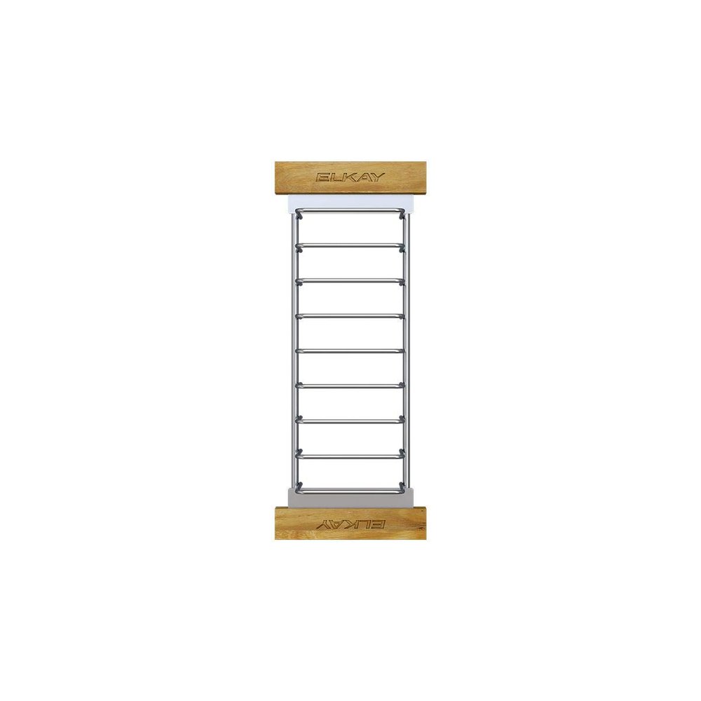 Elkay Crosstown LKDR0717SS Stainless Steel Drying Rack with Wood Handles