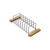 Elkay Crosstown LKDR0717SS Stainless Steel Drying Rack with Wood Handles view 3