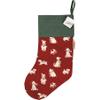 Primitives by Kathy 108217 Dog Christmas Stocking, 18-inch Height, Red, Cotton view 2
