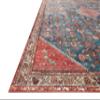 Loloi Layla Collection LAY-10 Marine/Clay 2'-6" x 9'-6" .13" Thick Runner Rug, Soft, Durable, Vintage Inspired, Distressed, Low Pile, Non-Shedding, Easy Clean, Printed, Living Room Rug view 2