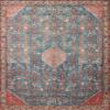 Loloi Layla Collection LAY-10 Marine/Clay 2'-6" x 9'-6" .13" Thick Runner Rug, Soft, Durable, Vintage Inspired, Distressed, Low Pile, Non-Shedding, Easy Clean, Printed, Living Room Rug view 3