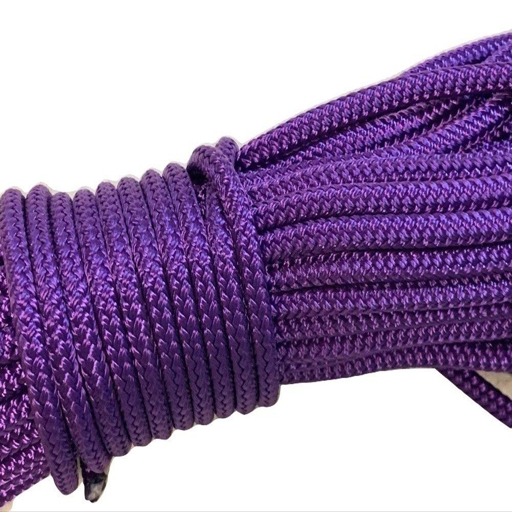Double Braid Polyester Rope 1/4 inch, Purple (150)