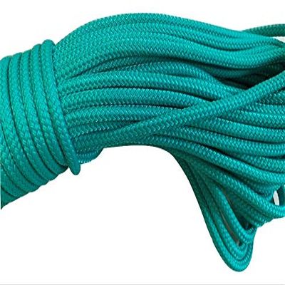 Double Braid Polyester Rope 1/4 Inch, Teal (150)