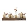 Main + Mesa Stoneware Vases with Gold Pattern, Set of 8 view 4