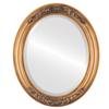 OVALCREST Oval Beveled Wall Mirror for Home Decor - Florence Style - Sunset Gold - 32" x 26" view 1