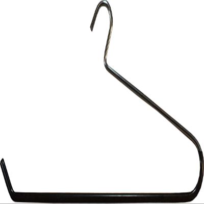 Oversized Chrome Quilt Hanger with Black Nonslip Vinyl Coating in 22" Length X 3/8" Thick, 1 Hanger