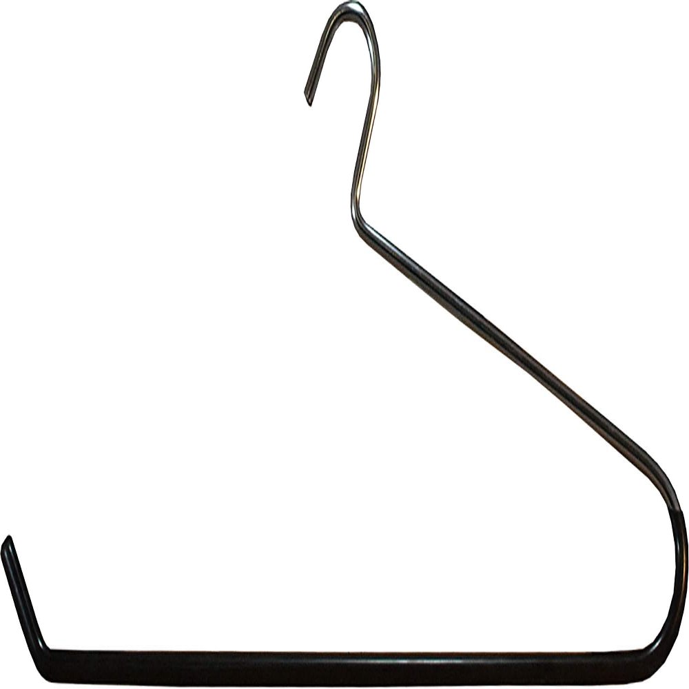 Oversized Chrome Quilt Hanger with Black Nonslip Vinyl Coating in 22" Length X 3/8" Thick, 1 Hanger