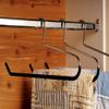 Oversized Chrome Quilt Hanger with Black Nonslip Vinyl Coating in 22" Length X 3/8" Thick, 1 Hanger view 3