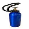 10 lb Co2 Carbon Dioxide Cylinder with Protective Carry Handle, CANDY BLUE view 4
