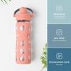Lifefactory 16-Ounce Glass Water Bottle with Active Flip Cap and Protective Silicone Sleeve, Cantaloupe view 2