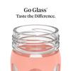 Lifefactory 16-Ounce Glass Water Bottle with Active Flip Cap and Protective Silicone Sleeve, Cantaloupe view 3