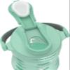 Lifefactory 16-Ounce Glass Water Bottle with Active Flip Cap and Protective Silicone Sleeve, Mint view 4