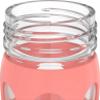 Lifefactory 12-Ounce Glass Water Bottle with Active Flip Cap and Protective Silicone Sleeve, Cantaloupe, 12oz view 3