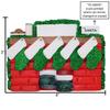 3D Fireplace Family of 5 Christmas Ornament 2025 Personalized Family Christmas Ornaments 2025 | Holiday Stocking Mantle Personalized Tree Ornaments Customizable Gifts Xmas Stockings of Five Ornament view 3