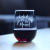 Bevvee For the Monet  Stemless Wine Glass - Funny Gifts for Art Teachers or Painters - Painting Decor - Large view 2