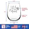 Bevvee For the Monet  Stemless Wine Glass - Funny Gifts for Art Teachers or Painters - Painting Decor - Large view 4
