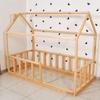 Twin Size House Bed with Picket Fence Railings, House bed Montessori view 4