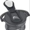 Lifefactory 12-Ounce Glass Water Bottle with Active Flip Cap and Protective Silicone Sleeve, Carbon view 4