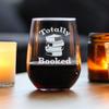 Bevvee Totally Booked - Stemless Wine Glass - Funny Book Club Gifts for Lovers of Reading & Fun Librarians - Large view 2