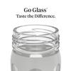 Lifefactory 16-Ounce Glass Water Bottle with Active Flip Cap and Protective Silicone Sleeve, Stone Gray view 3