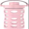 Lifefactory 16-Ounce Glass Water Bottle with Active Flip Cap and Protective Silicone Sleeve, Desert Rose view 1