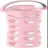 Lifefactory 16-Ounce Glass Water Bottle with Active Flip Cap and Protective Silicone Sleeve, Desert Rose view 2
