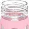 Lifefactory 16-Ounce Glass Water Bottle with Active Flip Cap and Protective Silicone Sleeve, Desert Rose view 3