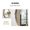 Nordic Round Phnom Penh Wall Mount Mirror Bathroom Hanging Metal Framed Glass Mirror with Chain Rustic Accent Mirror (11.8''- 31.5'') view 4
