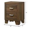Acme Miquell Wooden 2-Drawer Bedroom Nightstand in Oak view 3