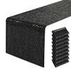 10 Packs 12 x 72 inches Black Sequin Table Runner, Glitter Runner for Birthday Party Supplies Decorations Wedding Bachelorette Holiday Celebration Bridal Shower Baby Shower view 1