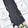 10 Packs 12 x 72 inches Black Sequin Table Runner, Glitter Runner for Birthday Party Supplies Decorations Wedding Bachelorette Holiday Celebration Bridal Shower Baby Shower view 4