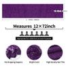 10 Packs 12 x 72 inches Purple Sequin Table Runner, Glitter Runner for Birthday Party Supplies Decorations Wedding Bachelorette Holiday Celebration Bridal Shower Baby Shower view 3