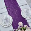 10 Packs 12 x 72 inches Purple Sequin Table Runner, Glitter Runner for Birthday Party Supplies Decorations Wedding Bachelorette Holiday Celebration Bridal Shower Baby Shower view 4