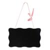 EXCEART Wooden Double Blackboard mini Chalkboard Signs Home dcor memo Board for wall mini Rectangle Chalkboard Blackboard Door Sign Wooden Bamboo Hanging Ornament view 1