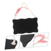 EXCEART Wooden Double Blackboard mini Chalkboard Signs Home dcor memo Board for wall mini Rectangle Chalkboard Blackboard Door Sign Wooden Bamboo Hanging Ornament view 4