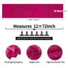 10 Packs 12 x 72 inches Hot Pink Sequin Table Runner, Glitter Fuchsia Runner for Birthday Party Supplies Decorations Wedding Bachelorette Holiday Celebration Bridal Shower Baby Shower view 3