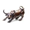 FFYUGO Wall Street Copper Bull Ornaments, Pure Copper Wenwan Collectibles, Auspicious Office Decoration Craft Ornaments, Office Desktop Gifts (Various Sizes),3 view 1