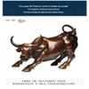 FFYUGO Wall Street Copper Bull Ornaments, Pure Copper Wenwan Collectibles, Auspicious Office Decoration Craft Ornaments, Office Desktop Gifts (Various Sizes),3 view 3