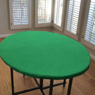 CAIT Chapman Home Collection Felt Game Table Cover with Elastic Band for 35"-45" Diameter Round, Hexagon or Octagonal Tables with Standard Thickness (Fitting 35"-45" Table)