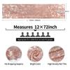 10 Packs 12 x 72 inches Rose Gold Sequin Table Runner, Glitter Runner for Birthday Party Supplies Decorations Wedding Bachelorette Holiday Celebration Bridal Shower Baby Shower view 3
