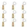 LoveNite Wine Bottle Lights with Cork, Battery Operated 9 Pack 20 LED Cork Shape Silver Wire Fairy Mini String Lights(No Bottles) for DIY, Party, Decor, Christmas, Halloween,Wedding (9, Cool White) view 1