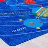 Solar Planet System Printed Contemporary Kids Area Rug (8 Feet X 10 Feet) view 2