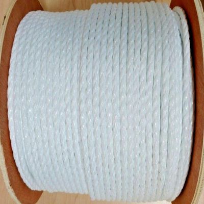 Thaisan7 White Poly Polypropylene Tent Camp Travel Rope Twist For Home & Garden Decor Improvement - 3 Strand- Diameter: 3/4" (600)