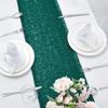 10 Packs 12 x 72 inches Hunter Green Sequin Table Runner, Glitter Runner for Birthday Party Supplies Decorations Wedding Bachelorette Holiday Celebration Bridal Shower Baby Shower view 4
