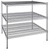 PRO&Family 30 inches x 36 inches Chrome 3 Shelf Pack with 34 inches Posts.an Ideal Option for Restaurant, Home, Garage, Kitchen, Workshop, Storage, Coffee Shop, Pantry, Bakery, Store view 1