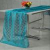 MDS Pack of 5 Wedding 27 x 120 inches Long Sheer lace Table Runner for Wedding Banquets Decorations Birthday Parties, Engagements, Rustic Boho for 10Ft Table Runners - Dark Teal view 1