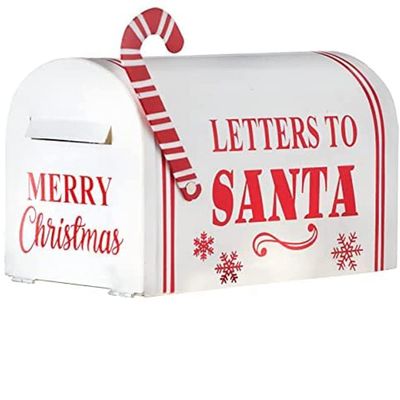Letters to Santa Mail Box Christmas Tree Topper - Vintage Holiday Accent