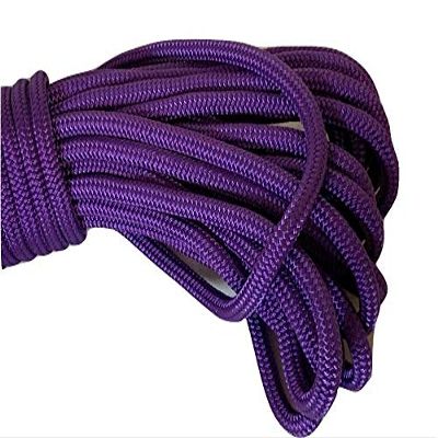 Yacht Braid Polyester Rope 9/16 inch, Purple (100)