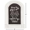 Fun Express Bless the Food Sign - 21" x 15" Framed Farmhouse Dining Room Wall Decor - Rustic Wooden House Wall Art Decoration for Living Room Bedroom Kitchen or Home Sweet Home Decor view 2