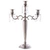 Candle Holder 3 Branches 55 cm Tall, Nickel view 1